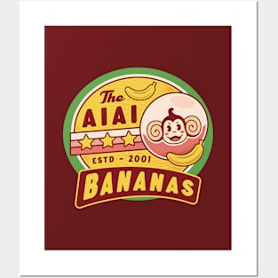 Aiai Bananas Emblem Posters and Art